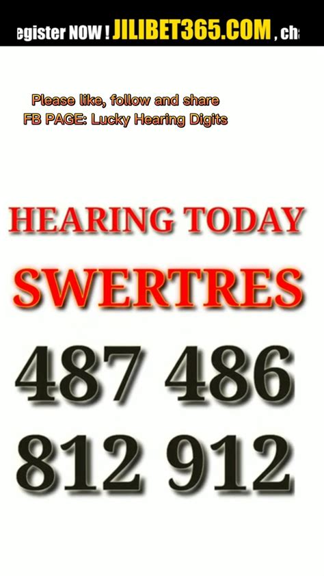 swertres 3 digit hearing para bukas